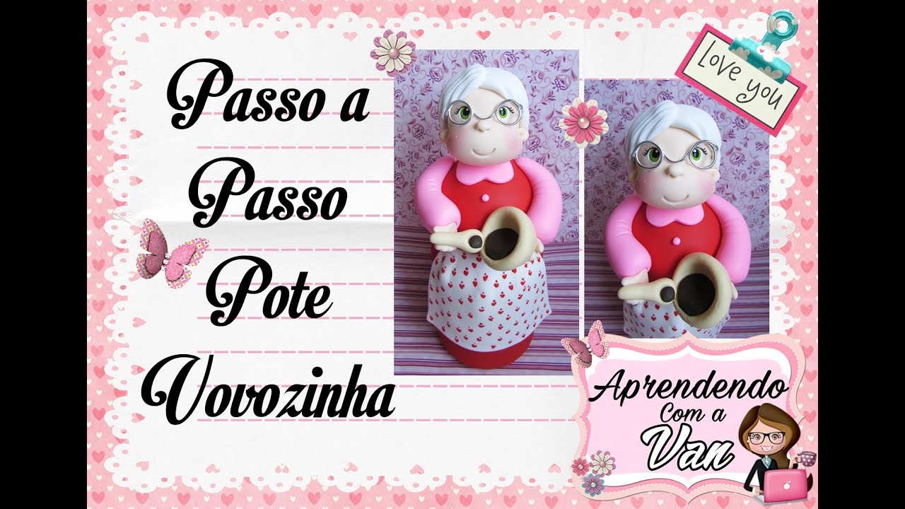 (DIY) POTE VOVOZINHA em Biscuit MARATONA POTES #6