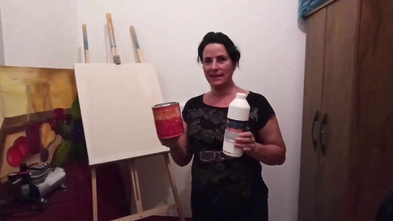 Preparação da Tela para pintura.