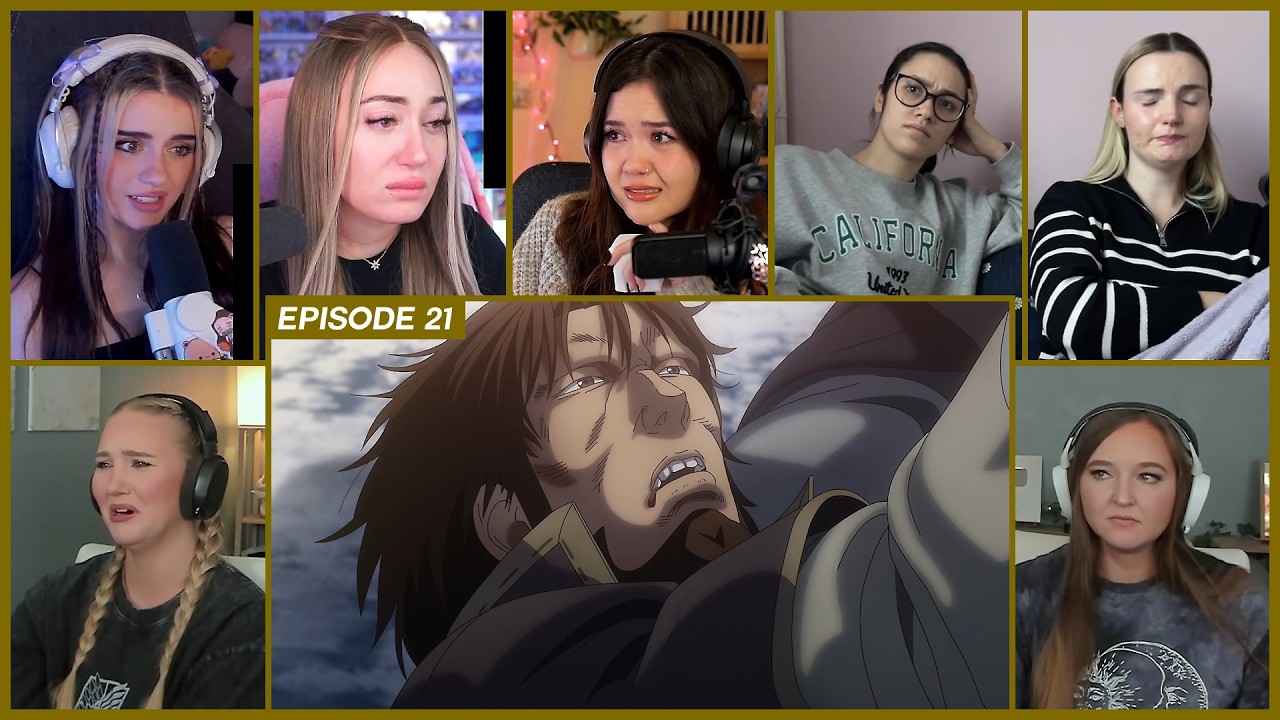 [GIRLS REACT] Bjorn's Death | Vinland Saga Ep 21 Girl Reaction Mashup