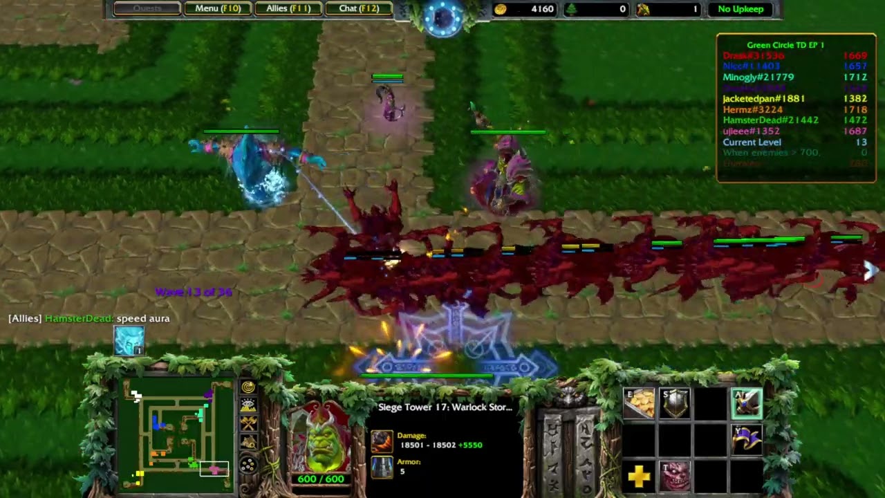 Warcraft 3 | Green Circle TD EP Final &ndash; The Tankiest Dragon at Wave 35