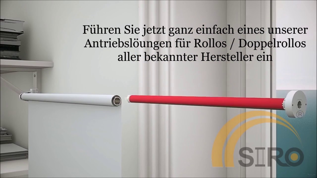 Rollo Doppelrollo Verdunkelungsrollo elektrisch Montage Nachrüsten Smart Home Siri Alexa Google