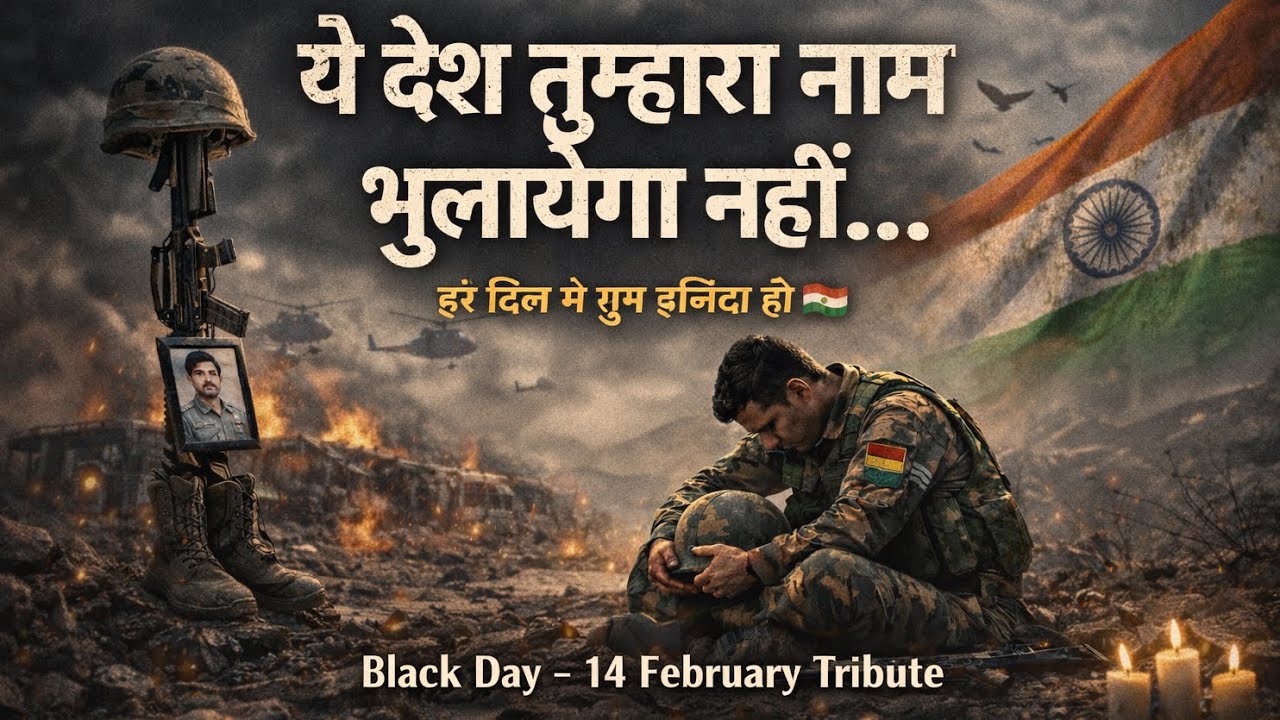 Black Day 🇮🇳 | 14 February Tribute Song | Emotional Rap | Amit Rohilla | Pulwama Shaheed Song