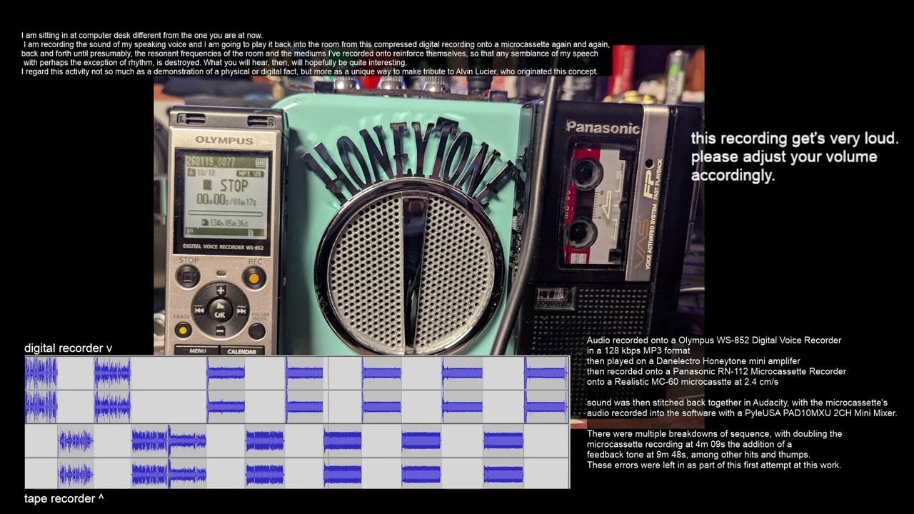 K. A. Dischord - #Jamuary2026 - Day 19 [Sound Art, Alvin Lucier tribute] ~Volume Warning~