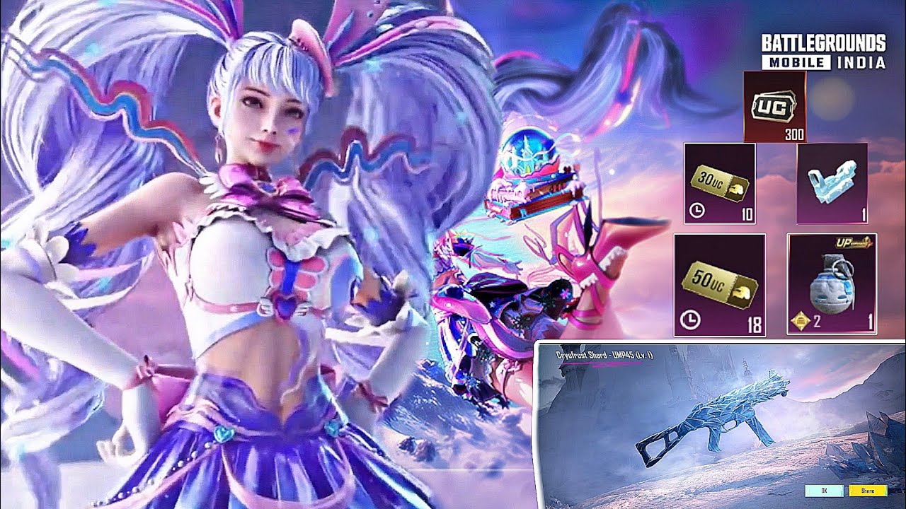 10 Uc Luck - SCARL Glacier & UMP Glacier 🥶🔥| New Ultimate Suit 😱| Snowstar Sweetheart Crate Opening