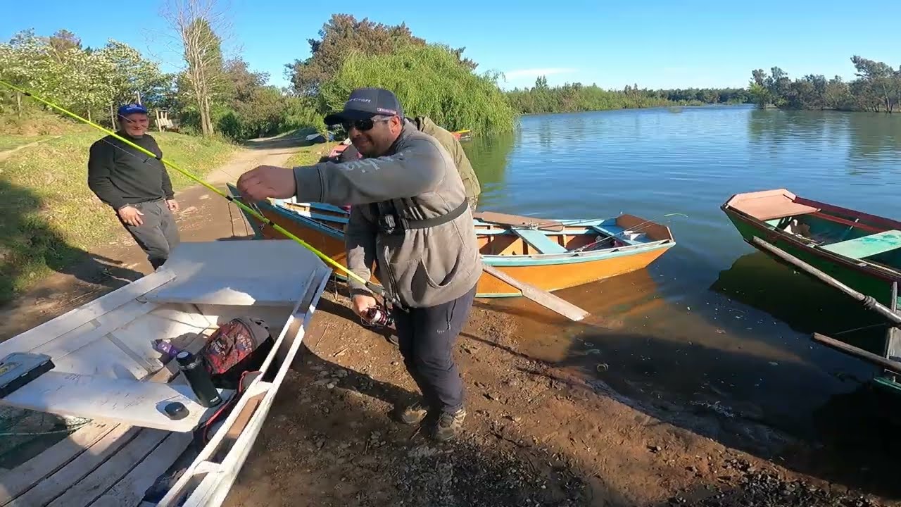 Pesca en Bote Rio Bio Bio. Negrete - Nacimiento Full HD.  Señuelos (Rapalas Aliexpress)
