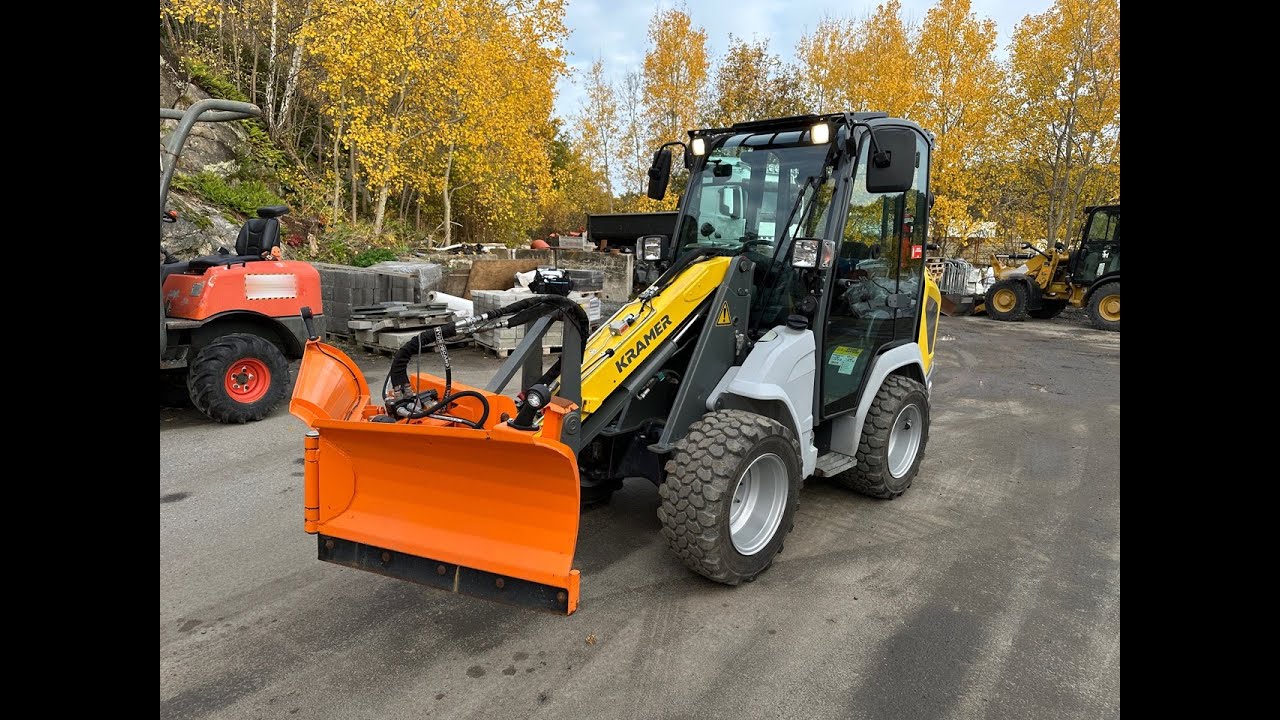 Löp - Hjullastare Kramer 5040 med vikplog