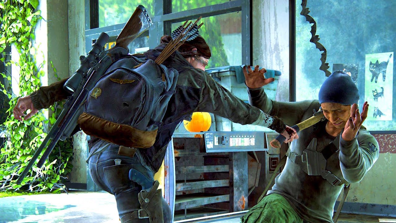 Last Of Us 2 Stealth And Combat - Eastbrook Elementary | PS5 4k HDR