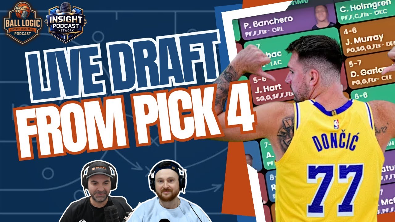 NBA Fantasy Basketball | 9-Cat Money League Draft | LIVE Draft from 4