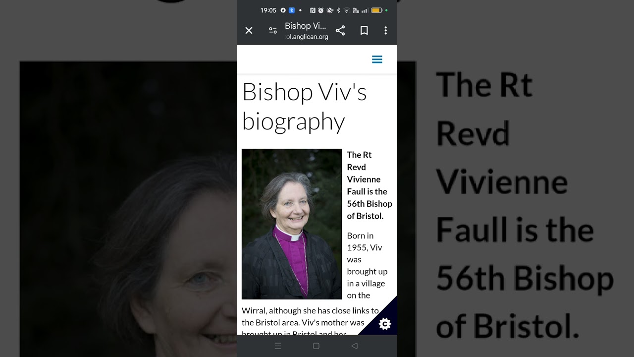 The Rt Revd Vivienne Faull BISHOP OF BRISTOL V REVD SUE PARFITT - defend our juries = lost cause