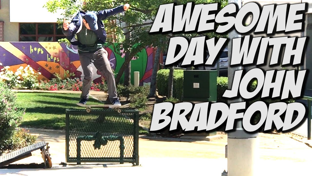 JOHN BRADFORD SKATING THE STREETS !!! - A DAY WITH NKA -