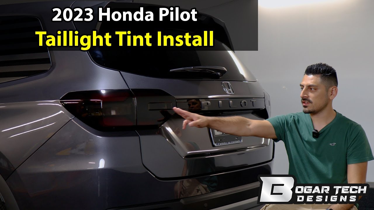 Установка тонировки задних фонарей на Honda Pilot 2023-2025