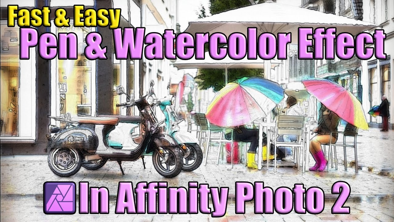 Realistic Pen & Watercolor Effect in Affinity Photo 2