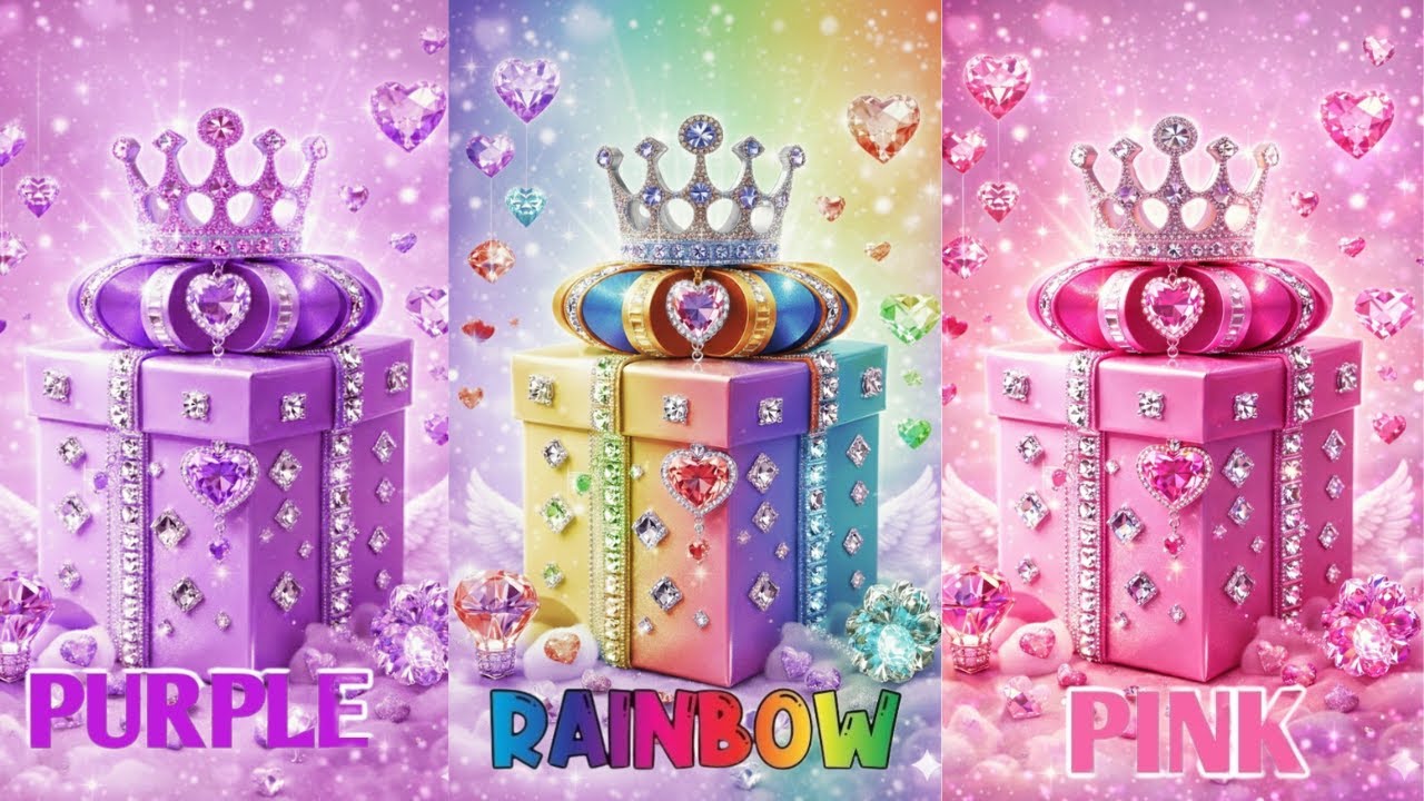 Choose Your Gift Box 🎁 | Purple 💜 Rainbow 🌈 Pink 💗 | 3 Box Challenge 😱 | Lucky Box Lab