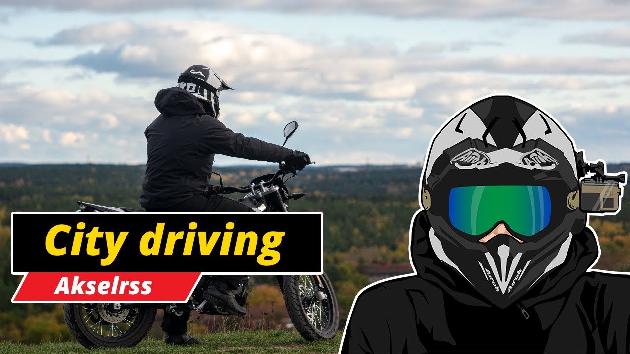 Aprilia SX125 2020 4-stroke City driving in Stockholm