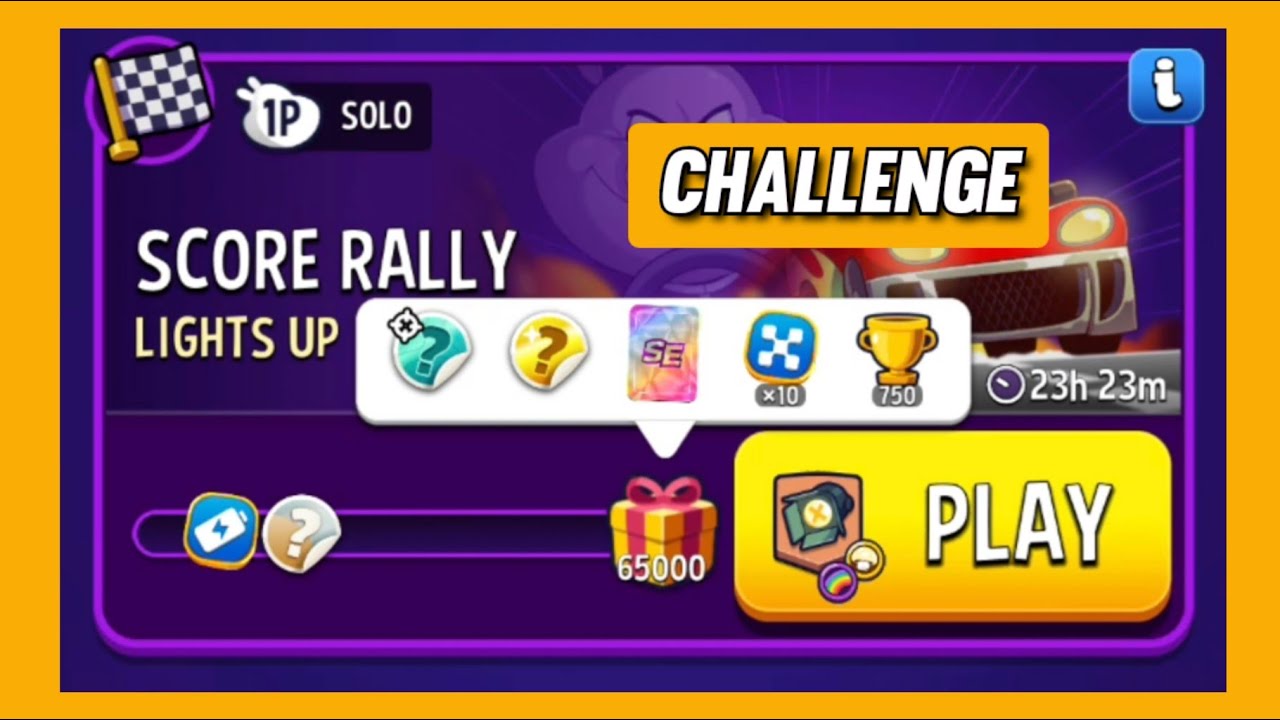 Lights up solo challenge|65000 points|score rally|match masters