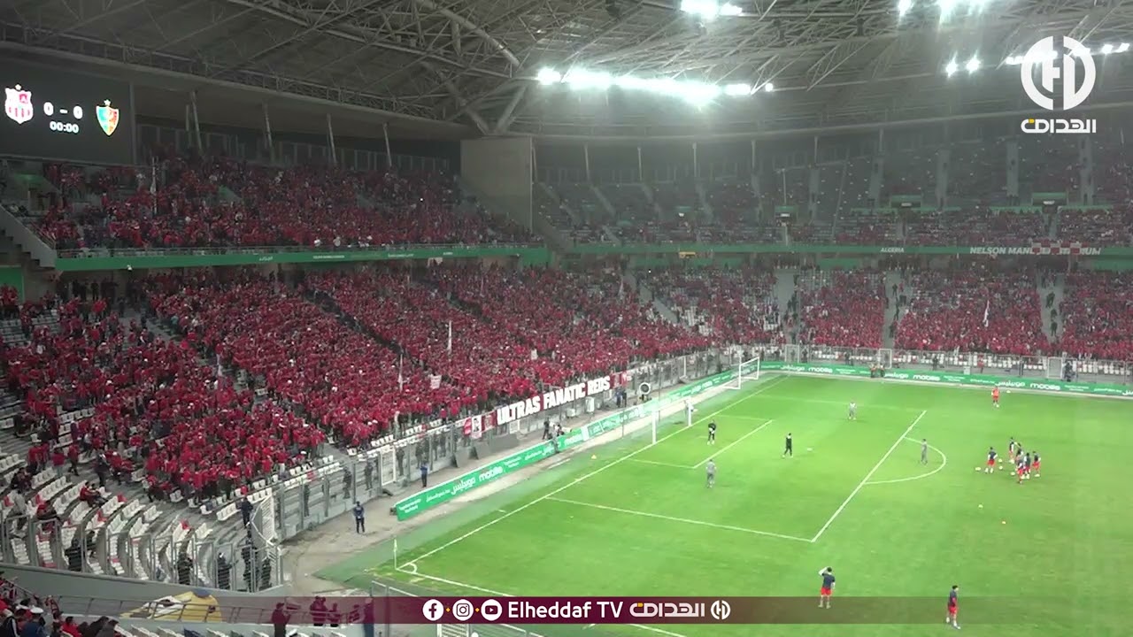 أنصار شباب بلوزداد يملؤون ملعب نيلسون مانديلا قبل بداية المباراة ضد مولودية الجزائر