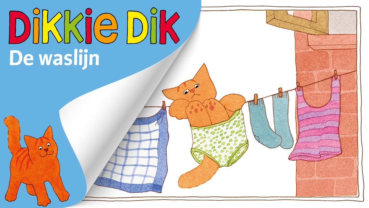 De waslijn | Voorleesverhalen voor Kinderen | Dikkie Dik