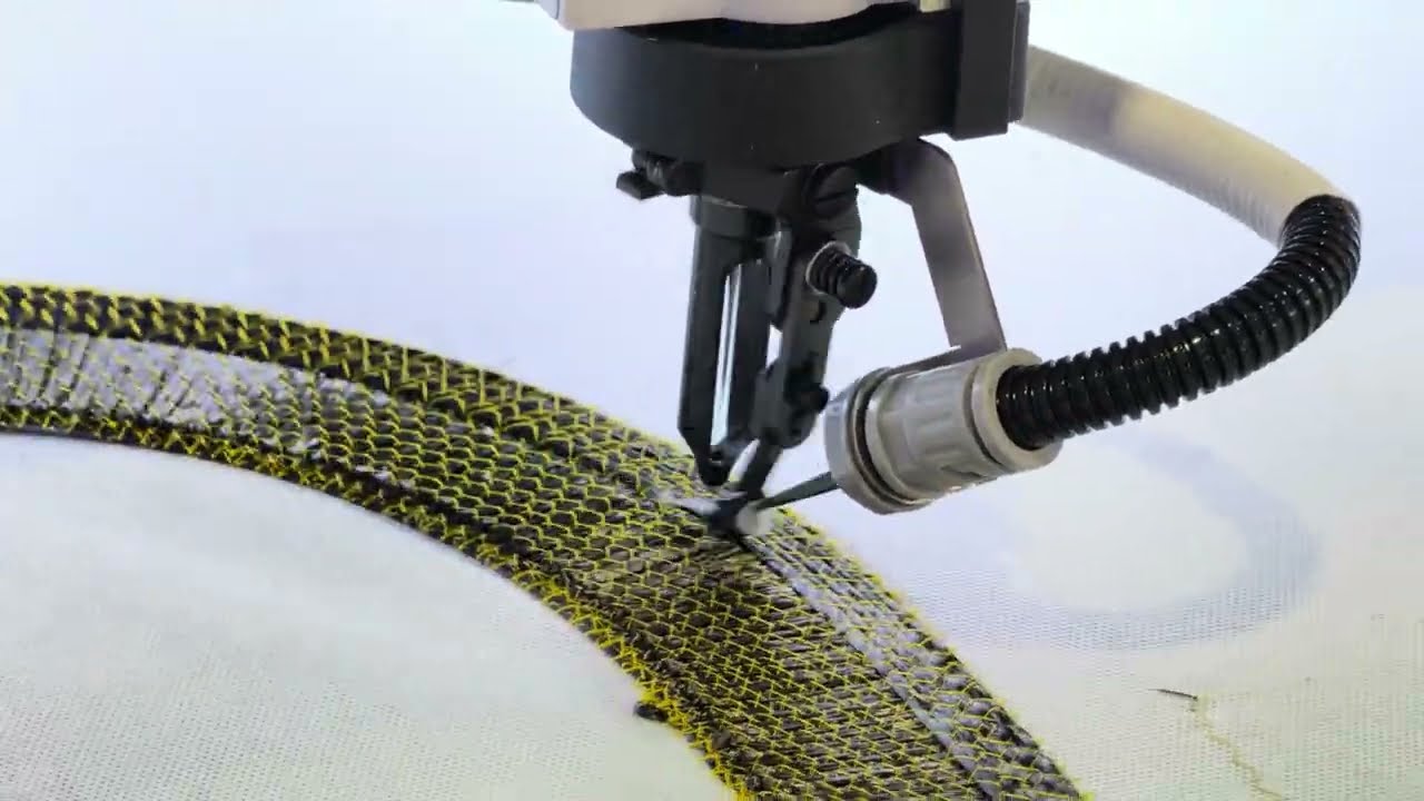 Tailored Fiber Placement for Carbon Fiber composite parts TPF Multi-head sewing machine