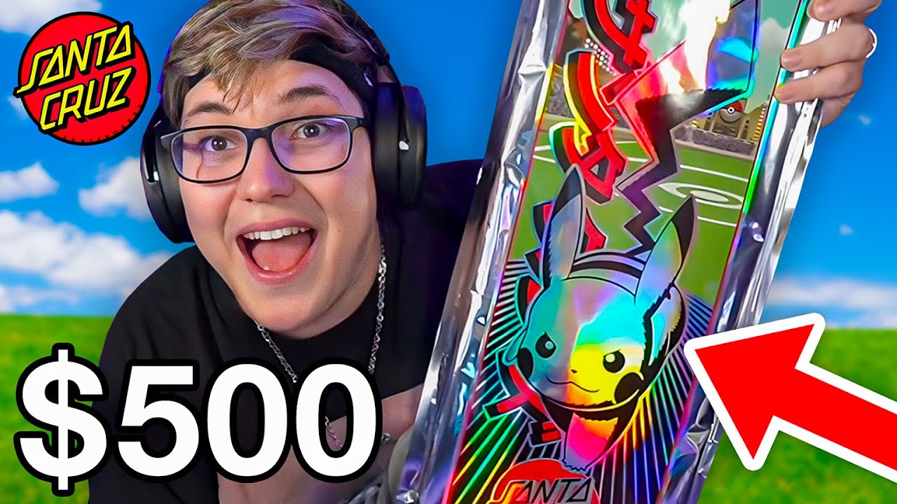 Gasté 500 dólares en esta skate de Pokemon