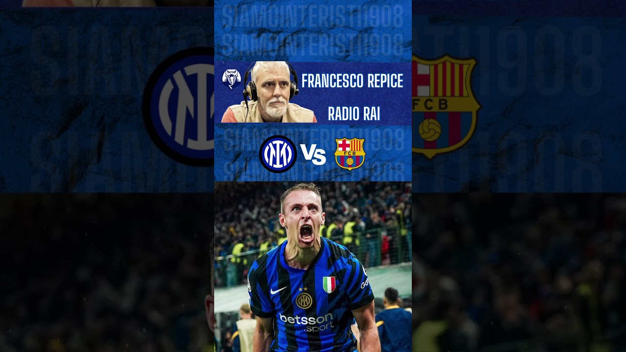 Francesco Repice  Inter-Barcellona  #shorts  #francescorepice #inter #barcelonafc  #radiorai  #uefa