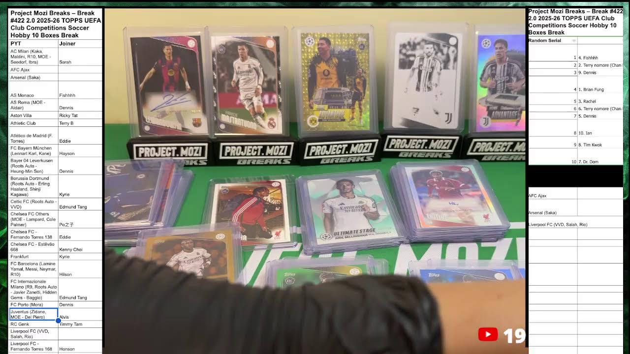 Project Mozi Breaks: TOPPS UCC, TC BKB, TC F1, Marvel Sapphire Pt.1 and more #cardbreaks
