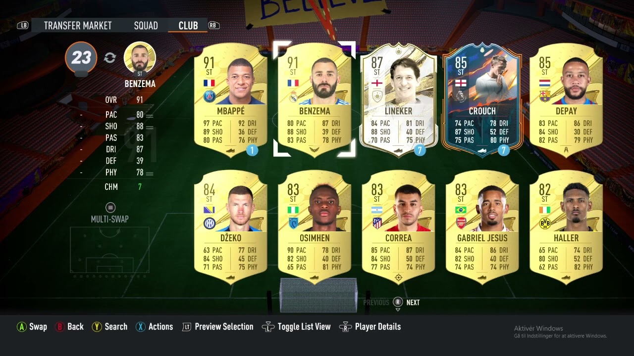 My 1 Million Coin Weekend League Team In Fifa 23