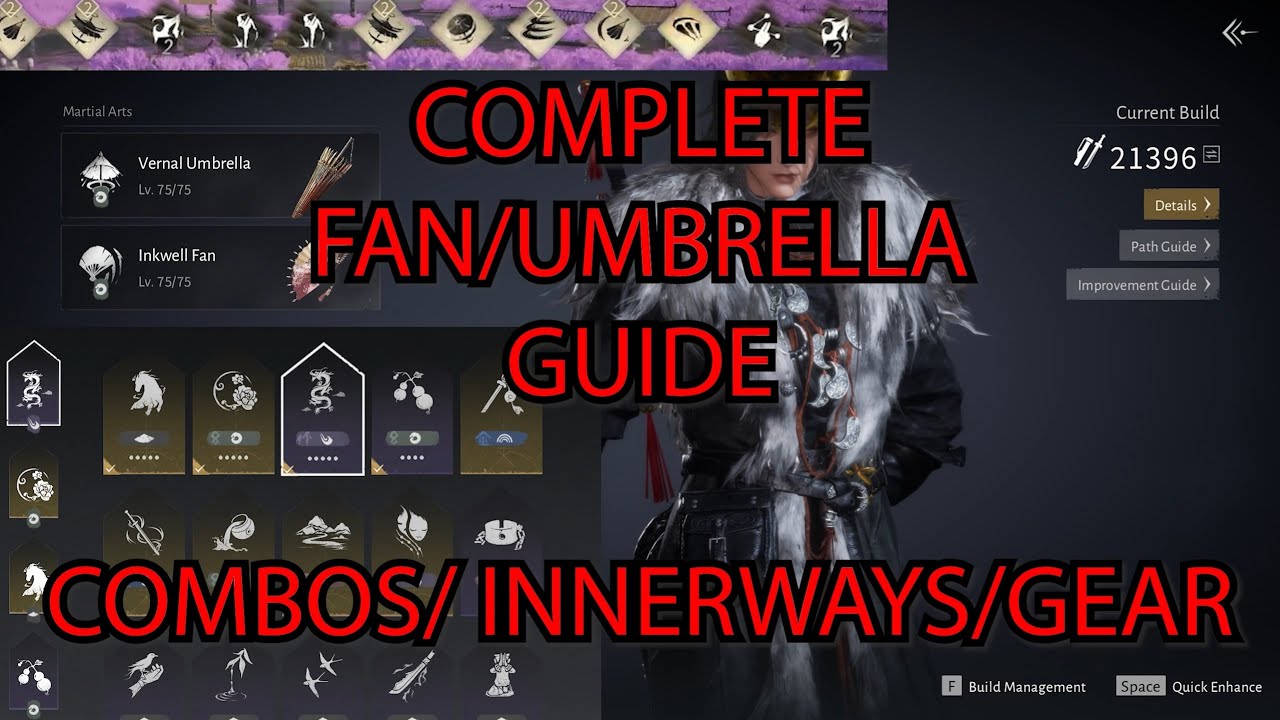 COMPLETE Fan/Umbrella PvP Guide ADVANCED COMBOS/ INNERWAYS/ GEAR - Where Winds Meet Top 100 Mythic