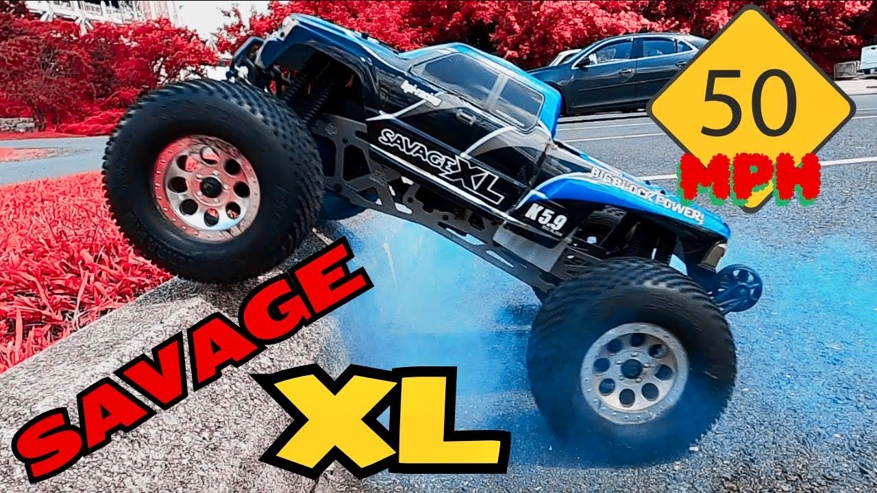 Разблокировано &mdash; HPI Savage XL K5.9 Новый рекорд скорости &mdash; быстрее, чем YUGO (3-ступенчатая коро...