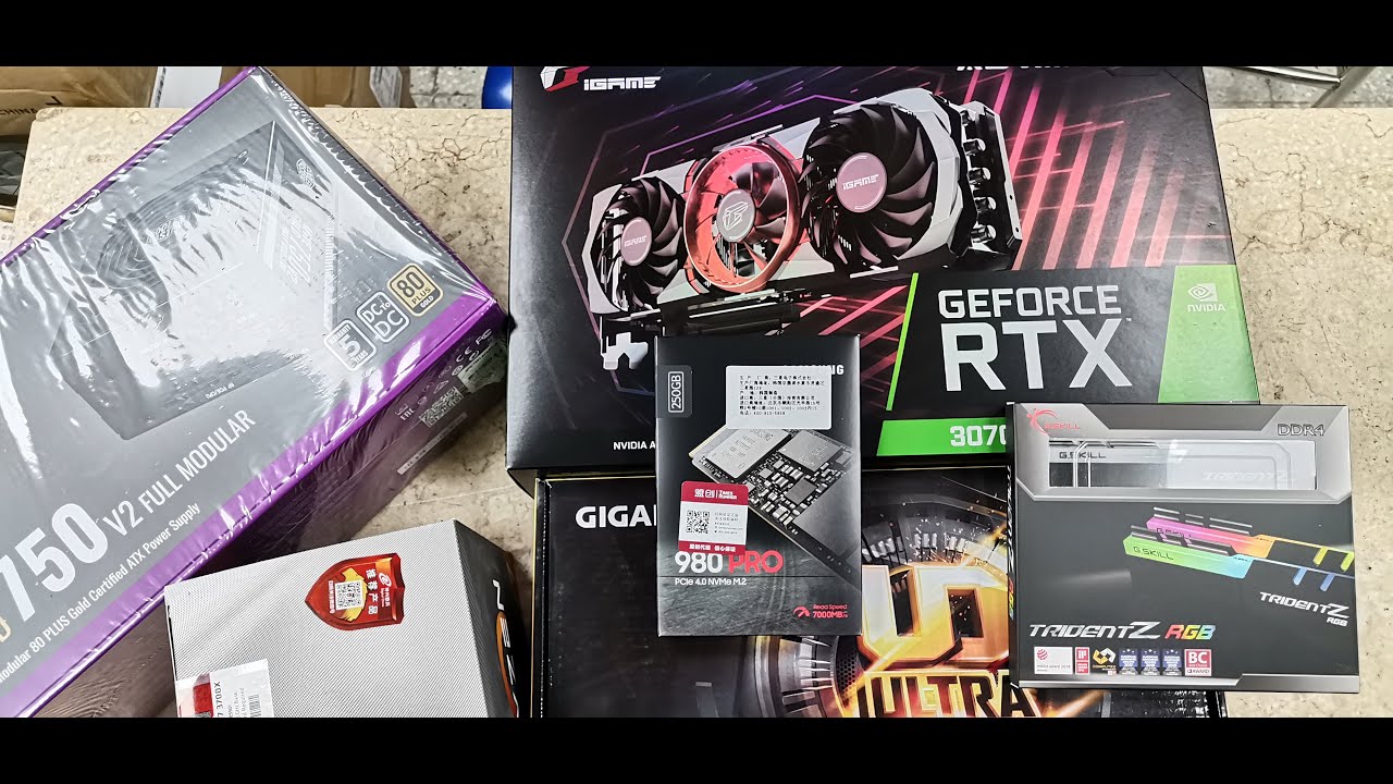 AMD PC Build X570 UD Gigabyte With Ryzen 3700x iGame RTX 3070 Advanced Trident Z NEO | Tech Land