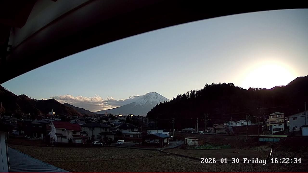 富士山ライブカメラ 山梨県富士吉田市 Yaamanashi Fujiyoshida Live camera.world.cam