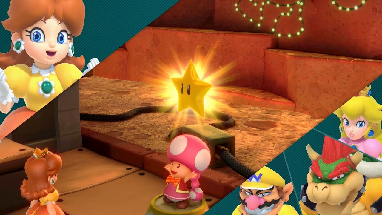 Super Mario Party #19 King Bob omb's Powderkeg Mine Daisy vs Peach vs Bowser vs Wario