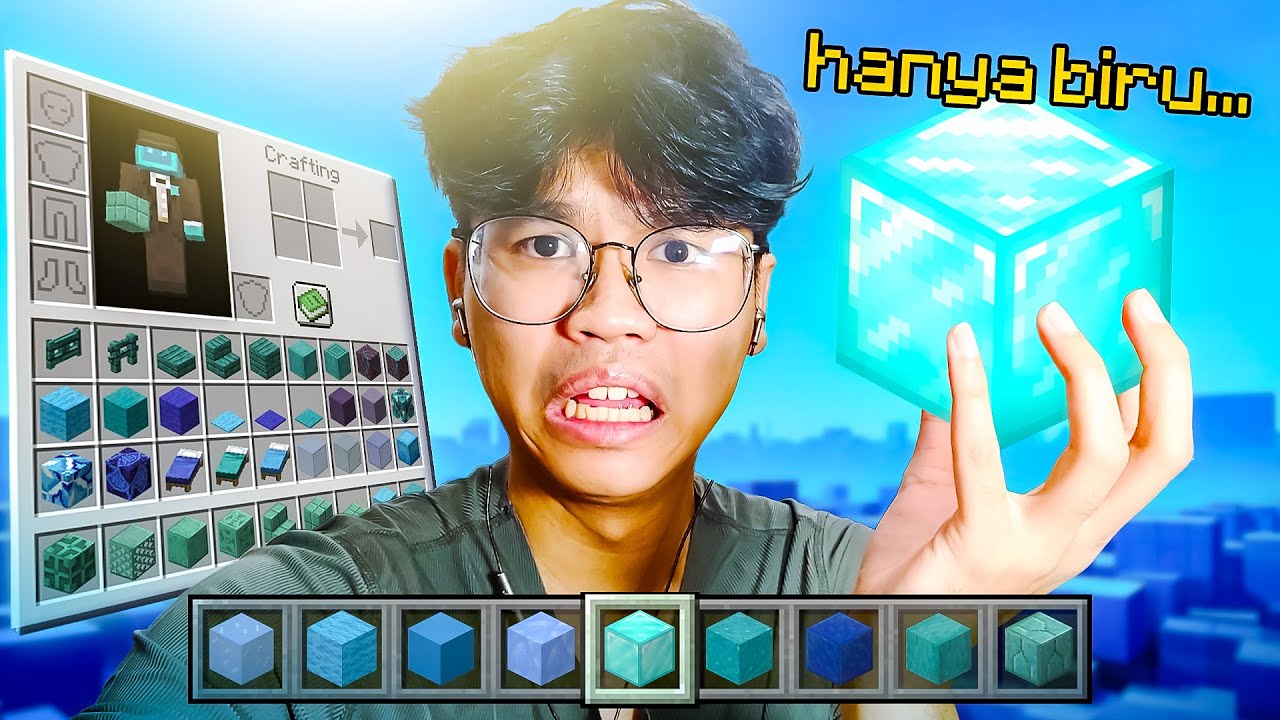 Gw Build Battle Tapi Cuman Boleh Pake Warna Biru!?