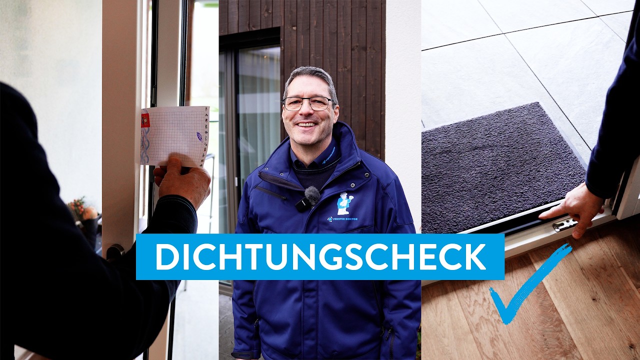 Dichtungscheck mit dem FENSTER DOKTOR