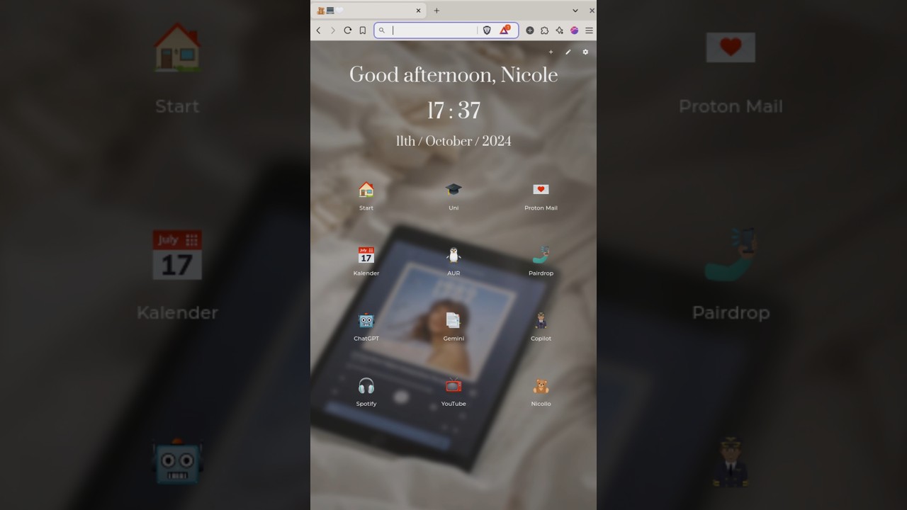 Langweilige Browser-Startseite? Gestalte deine eigene &auml;sthetische Startseite mit NightTab! 💻✨