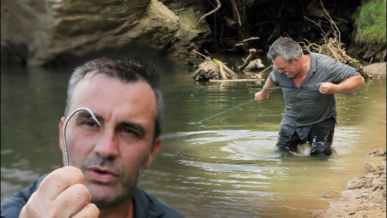 This Monster PULLED CYRIL UNDERWATER (Handline Fishing) - Chasing Monsters