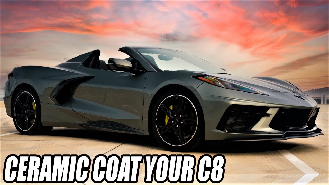 DIY Ceramic Coating a 2022 Hypersonic Gray C8 Corvette!