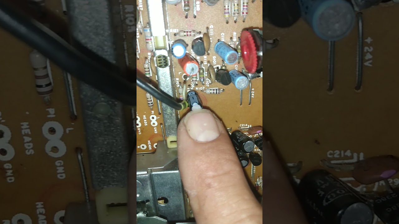 Canal do Limão 🍋-Tape deck POLYVOX CP-750D, defeito canal left roncando e tocando baixo, resolvido