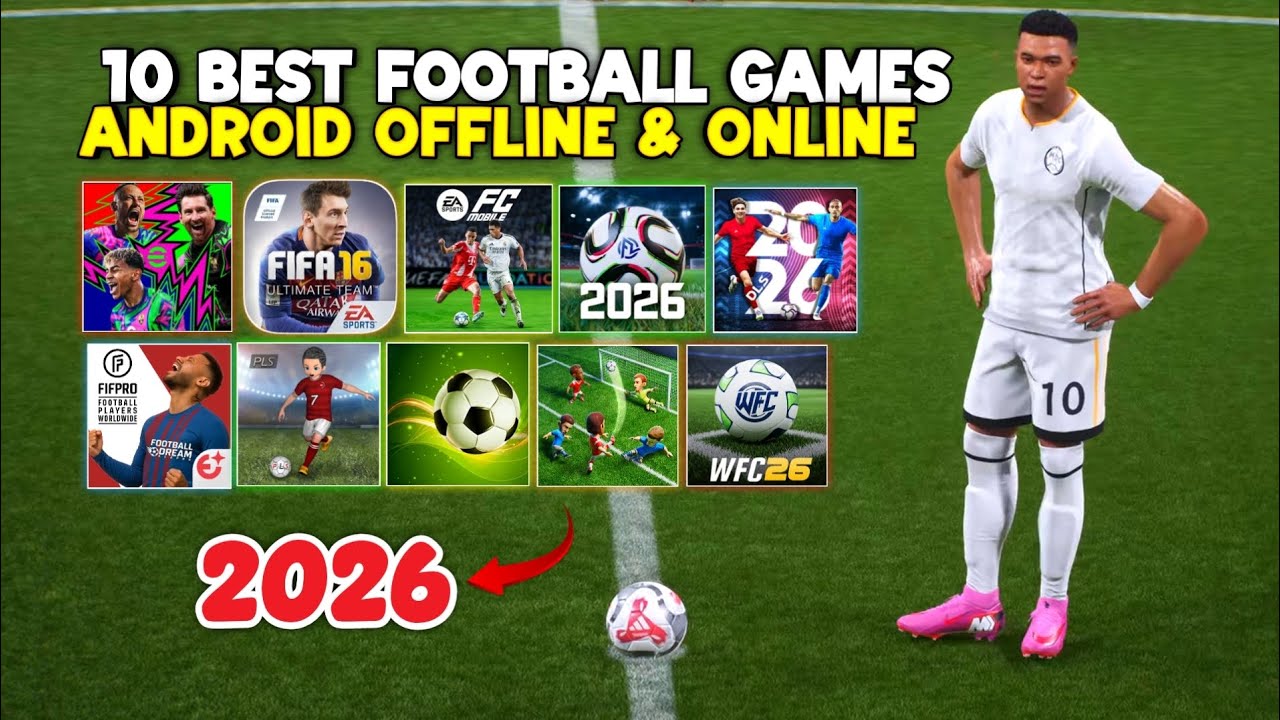 10 Game Sepak Bola Android Terbaik 2026 - Grafik Realistis & Offline/Online! Wajib Coba!