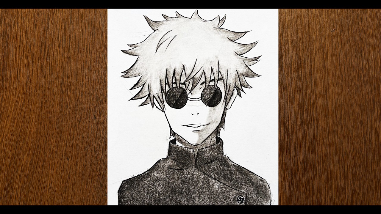 Easy Anime Drawing || How to Draw Gojo Sataro || Drawing Tutorial for beginners