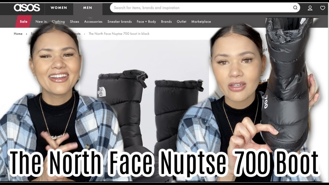 The North Face Nuptse 700 Black Boot * Unboxing Review & Try On * ASOS HAUL 2021 * Sizing Guide*