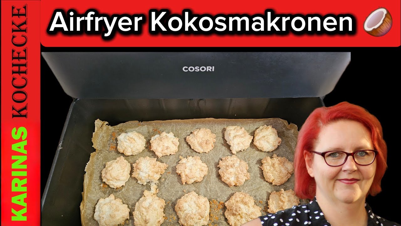 Airfryer Kokosmakronen – super schnell & lecker! Die perfekten  Weihnachtsplätzchen 🎄