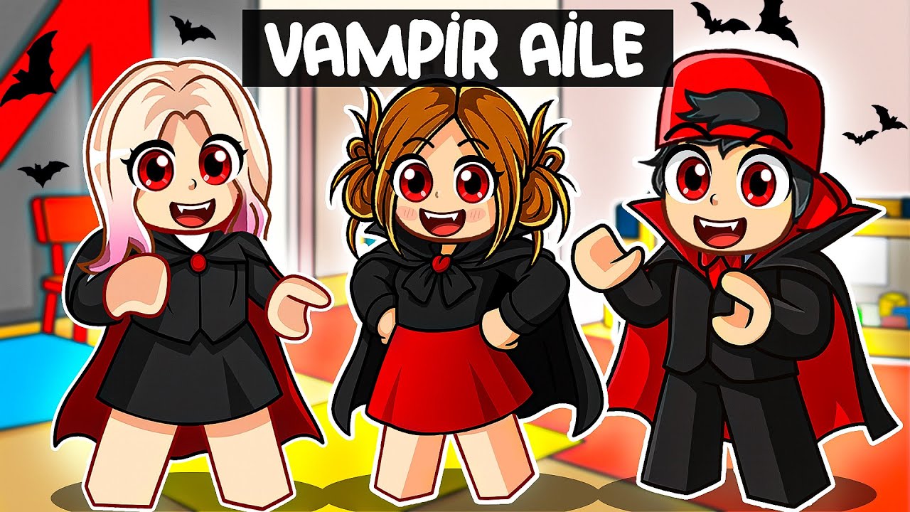 VAMPİR AİLE BENİ EVLAT EDİNDİ❤️AYŞEM ECE ARI💥ARIGİLLER🐝ROBLOX BROOKHAVEN🏡RP