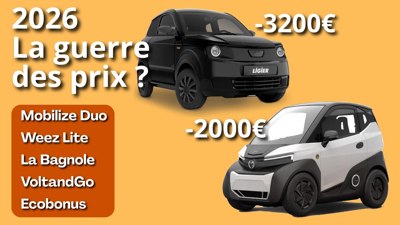 Quad’neuf Docteur #1 : Chute des prix chez Silence et Ligier, fin du Mobilize Duo, La Bagnole avance