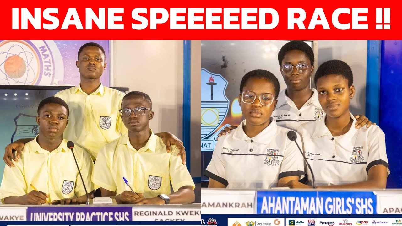 Эй😳🔥 Какая безумная ГОНКА НА СКОРОСТЬ от University Practice SHS | #NSMQ2025