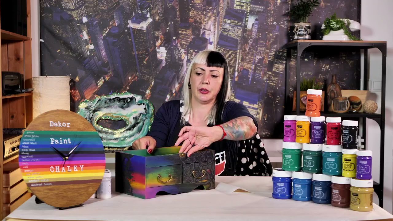 Dekor Paint Chalky új élénk színek Faragó Krisztával / Dekor Paint Chalky new, vivid colors