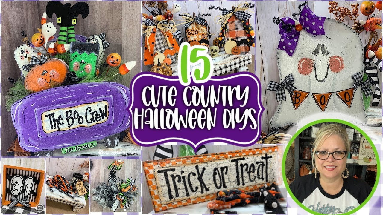 👻🎃💜15 - CUTE COUNTRY HALLOWEEN DIYs || Too Cute to Spook!!