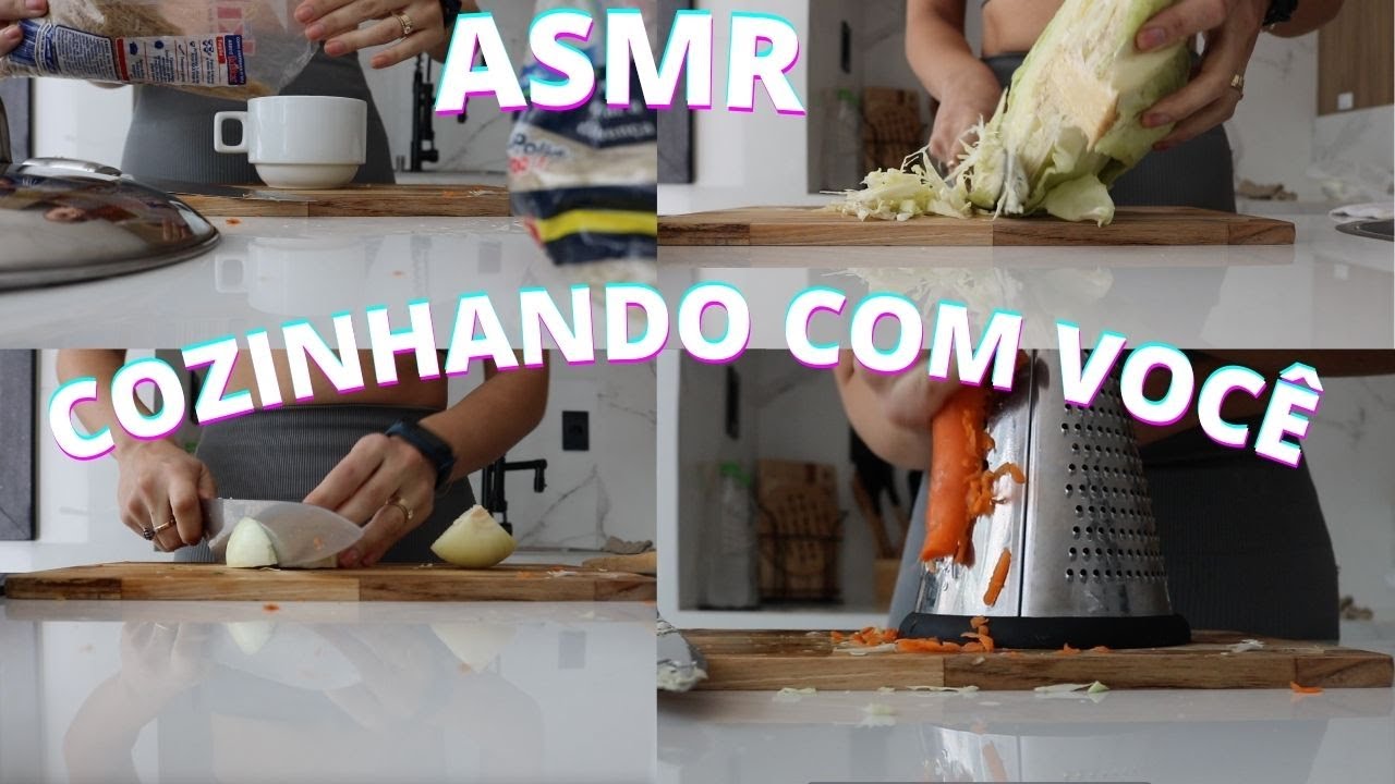 ASMR COZINHANDO COM VOCÊ -  Bruna Harmel ASMR
