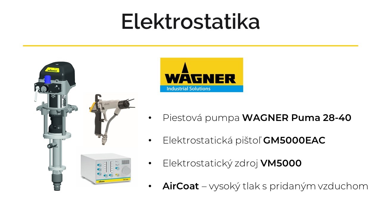 Elektrostatika WAGNER | Elektrostatické striekanie | TECHNIKUM