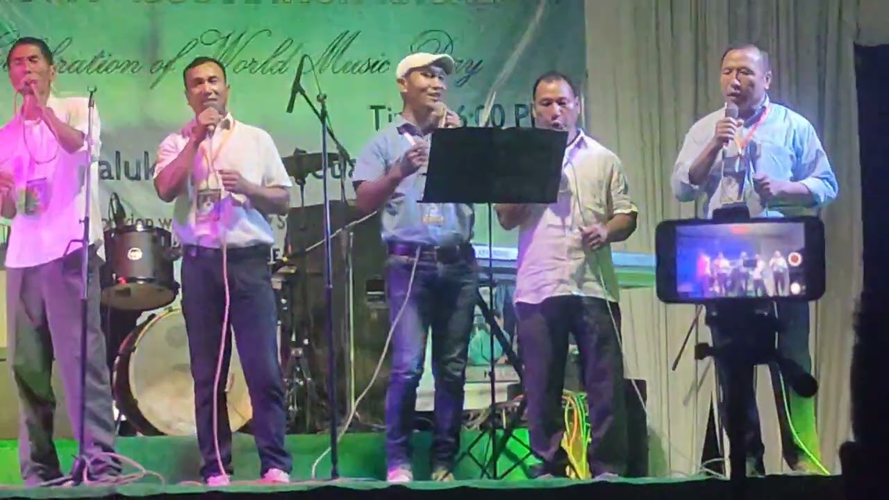 world-music-day-celebration-jalukie-town (corner light singer)(kuchi-naga-vlog)