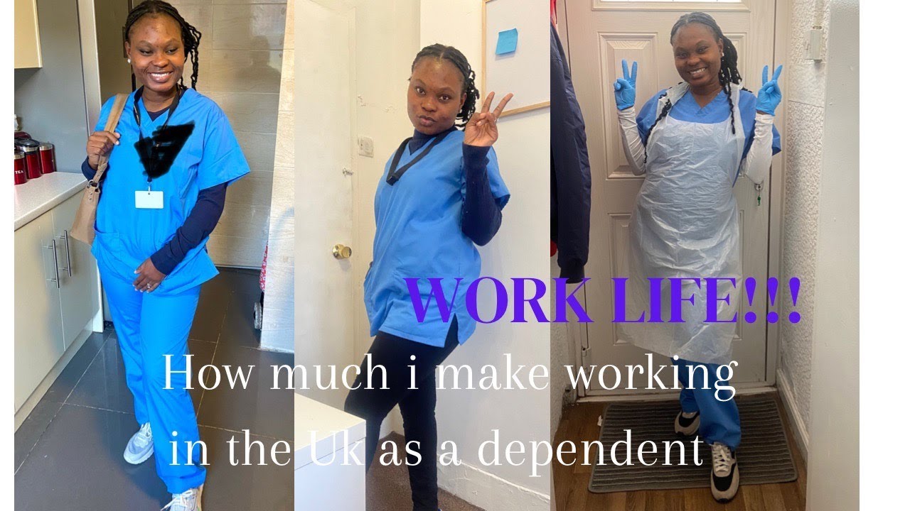WORK LIFE IN THE UK/ WORKING AS A CARER/ HOW MUCH I MAKE MONTHLY IN THE UK AS A DEPENDANT